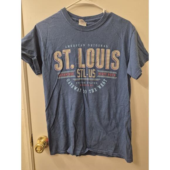 Vintage St. Louis Arch T Shirt Sz S Gateway To The West Tourist Overdye 90s - Picture 1 of 3